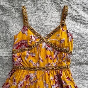 Michelle Antonelli Yellow Floral Sundress